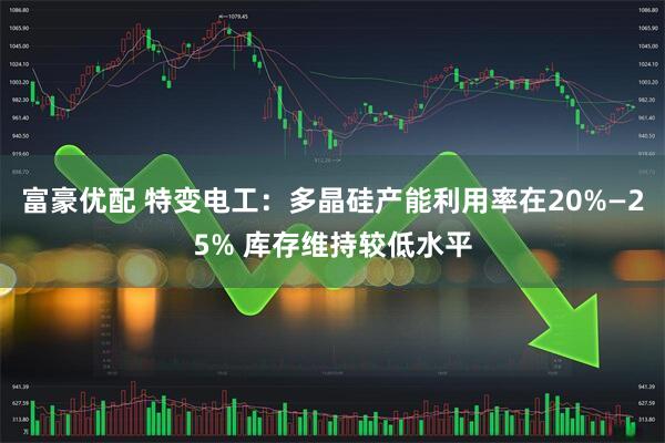 富豪优配 特变电工：多晶硅产能利用率在20%—25% 库存维持较低水平